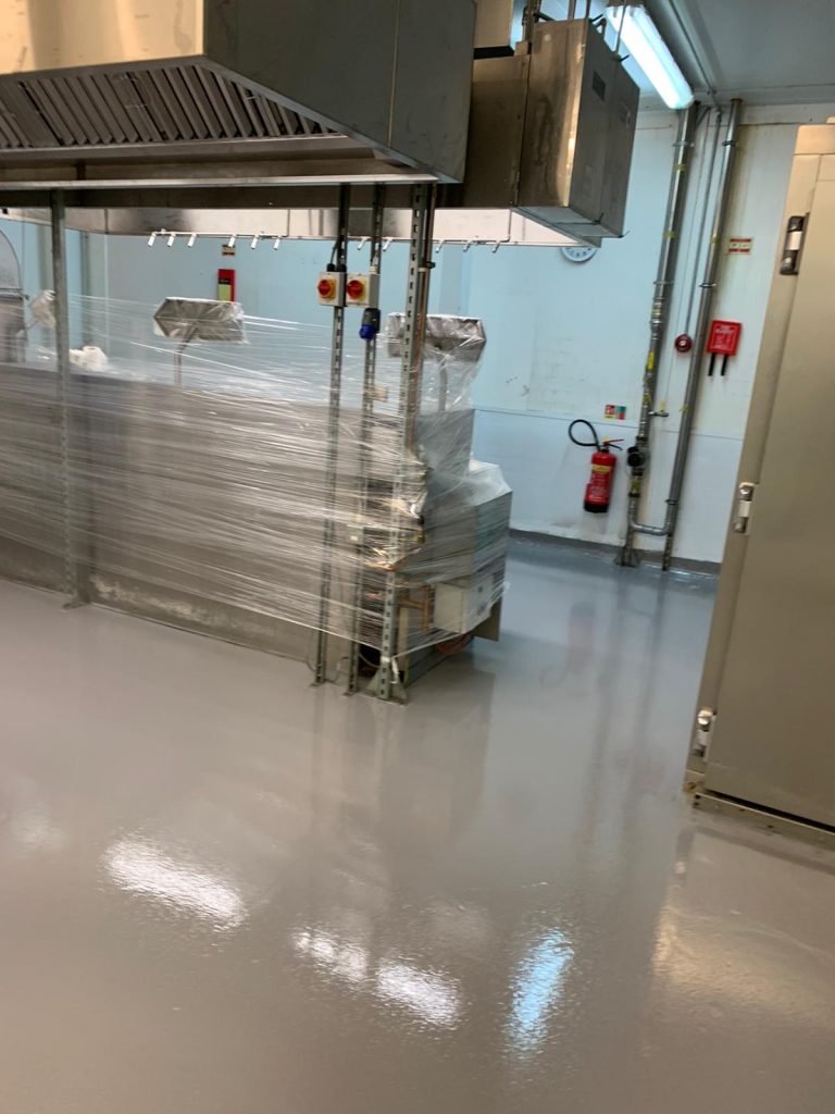 Resin Floor in commercial kitchen