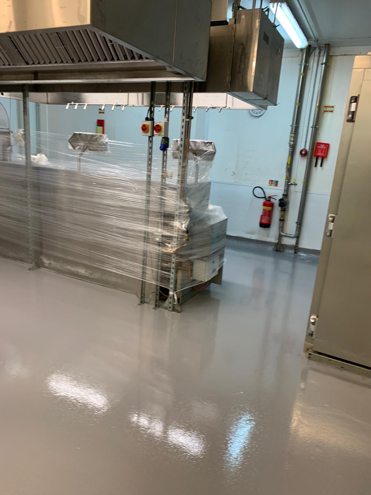 Resin Floor in commercial kitchen